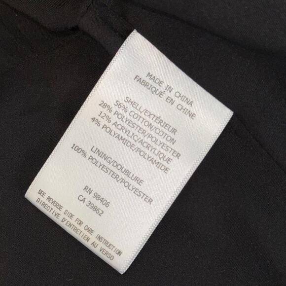 Theory Jondi Size 6 Tweed Knit Jacket Gray Black Open Front Work Blazer Peplum - Picture 9 of 10